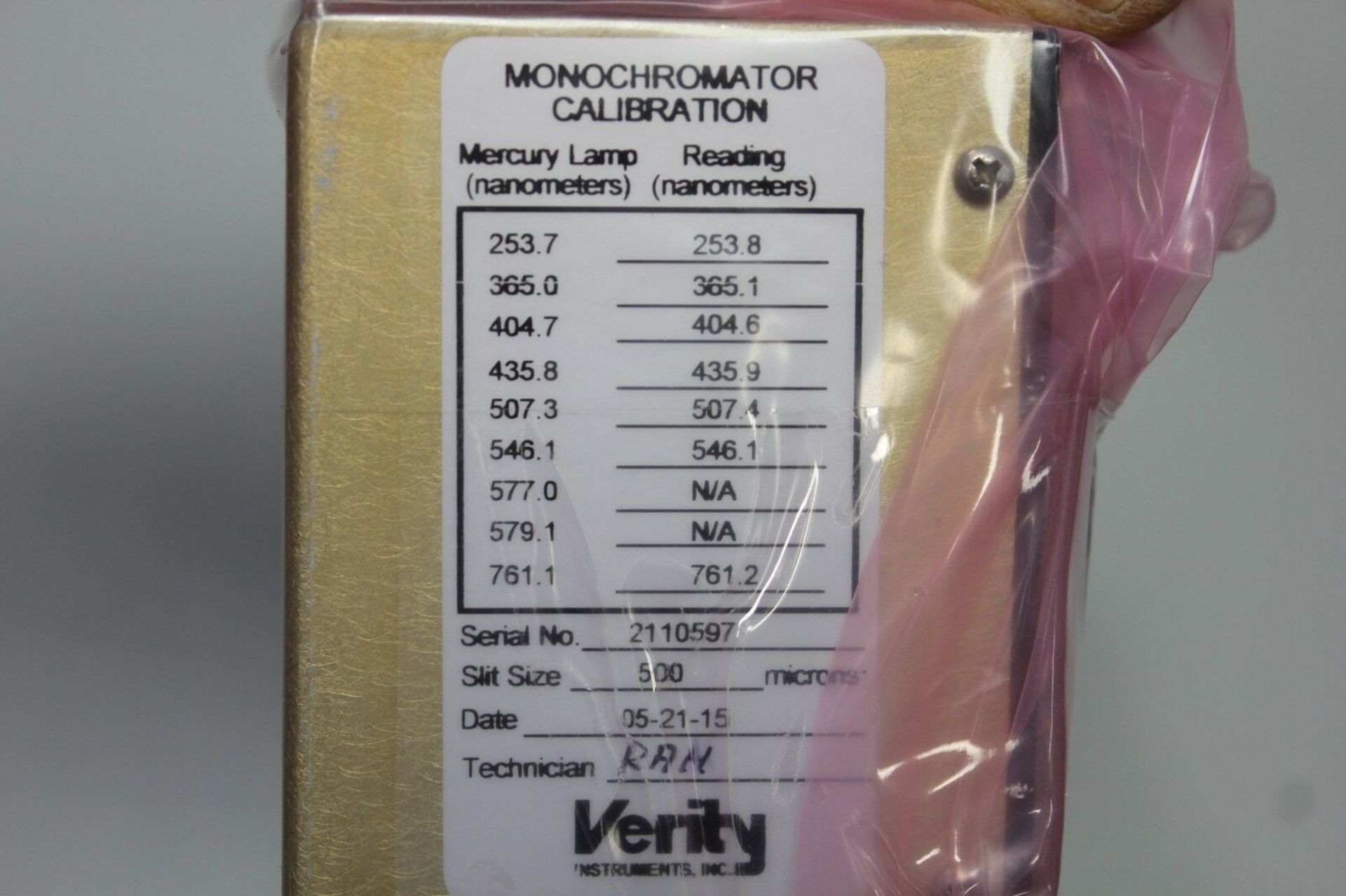 New Verity Instrument .2 Meter Monochromator/Detector Veeco Endpoint - Image 7 of 9