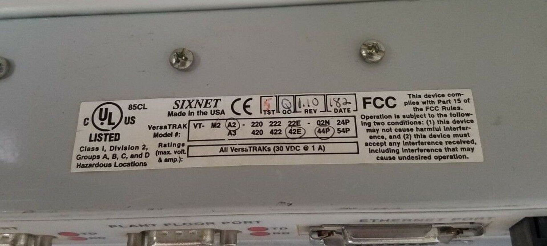 SIXNET Versatrak PLC Module - Image 3 of 3