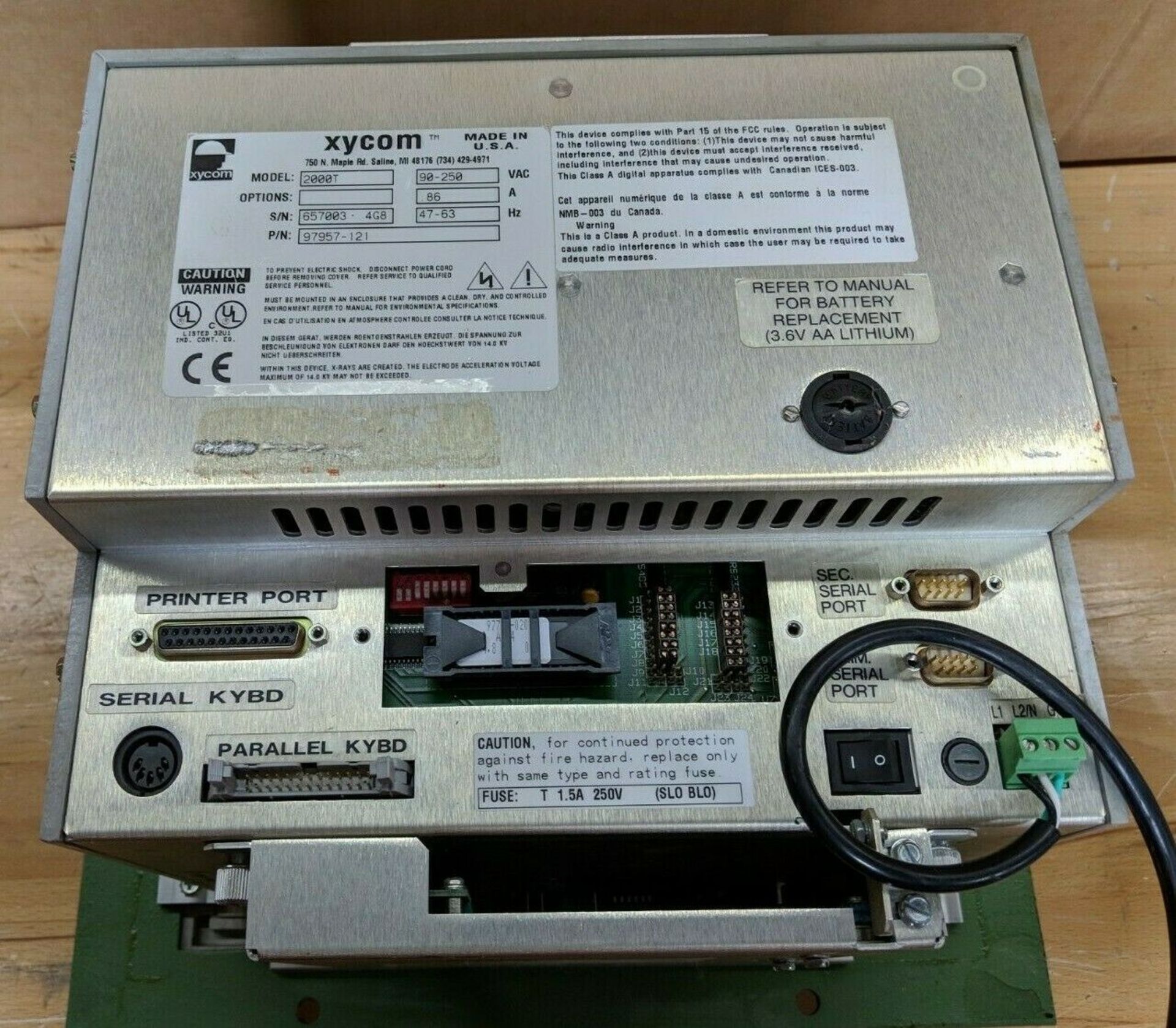 Xycom 2000T Industrial Operator Interface Panel HMI - Image 3 of 3