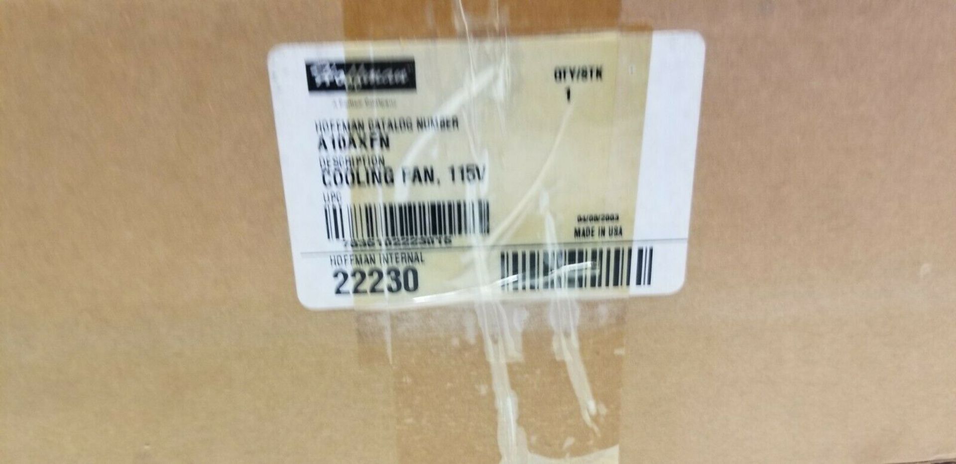 New Hoffman PLC Cabinet 115V Cooling Fan - Image 2 of 4