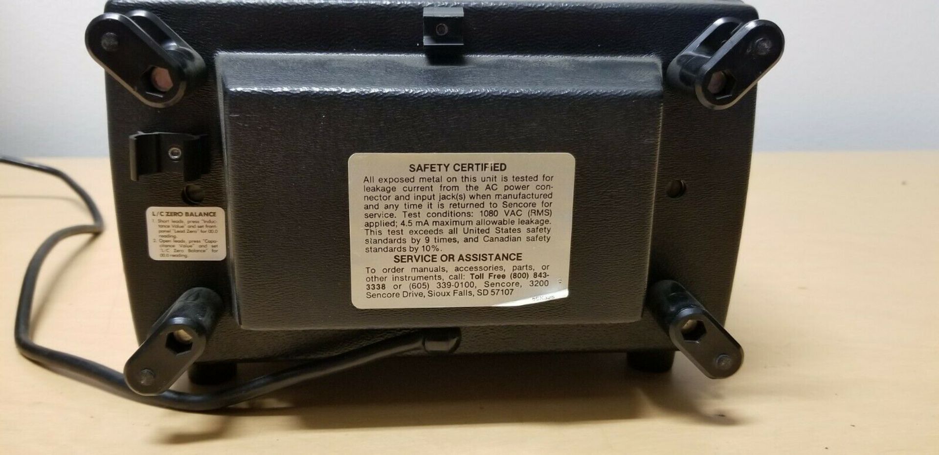 Sencore Capacitor-Inductor Analyzer Z Meter LC53 - Image 4 of 5