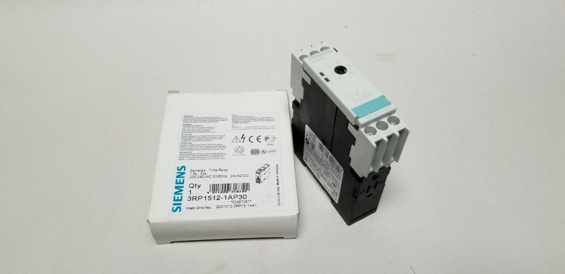 New Siemens Time Delay Relay