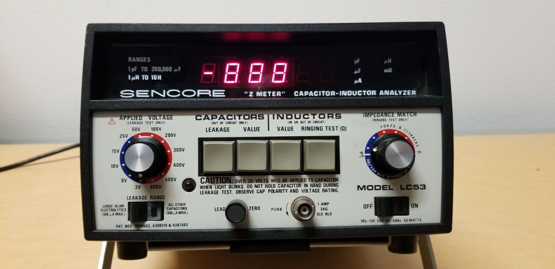 Sencore Capacitor-Inductor Analyzer Z Meter LC53 - Image 3 of 5