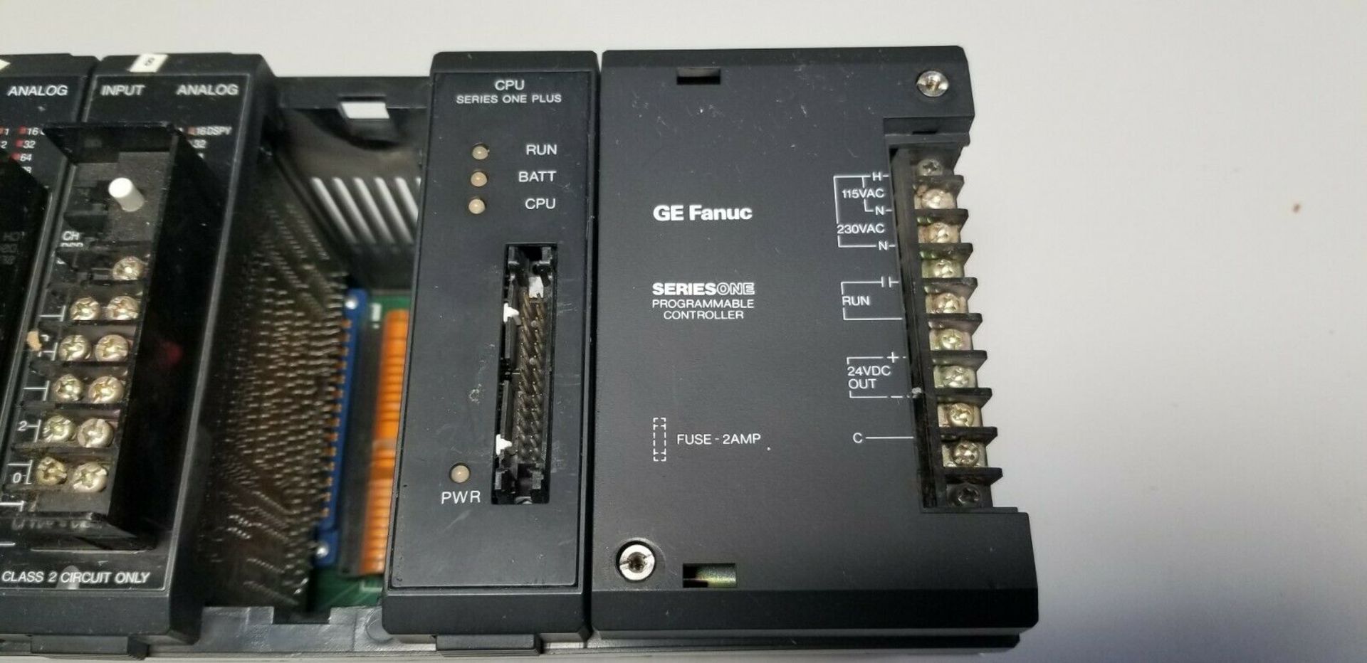 Ge Fanuc Series One PLC Rack With CPU, I/O Modules - Image 7 of 9