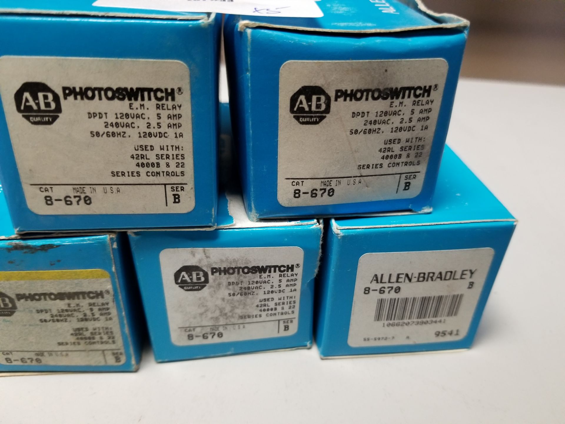 LOT OF NEW ALLEN BRADLEY PHOTOSWITCH EM RELAY - Image 2 of 3