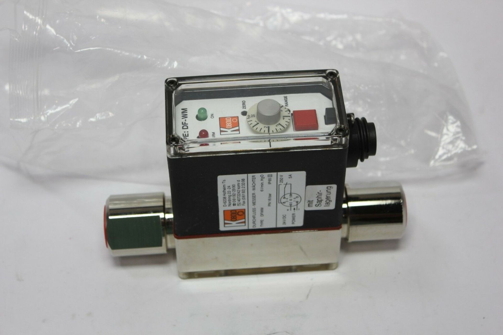 New Kobold Stainless Steel DF-WM Paddle Wheel Flow Switch