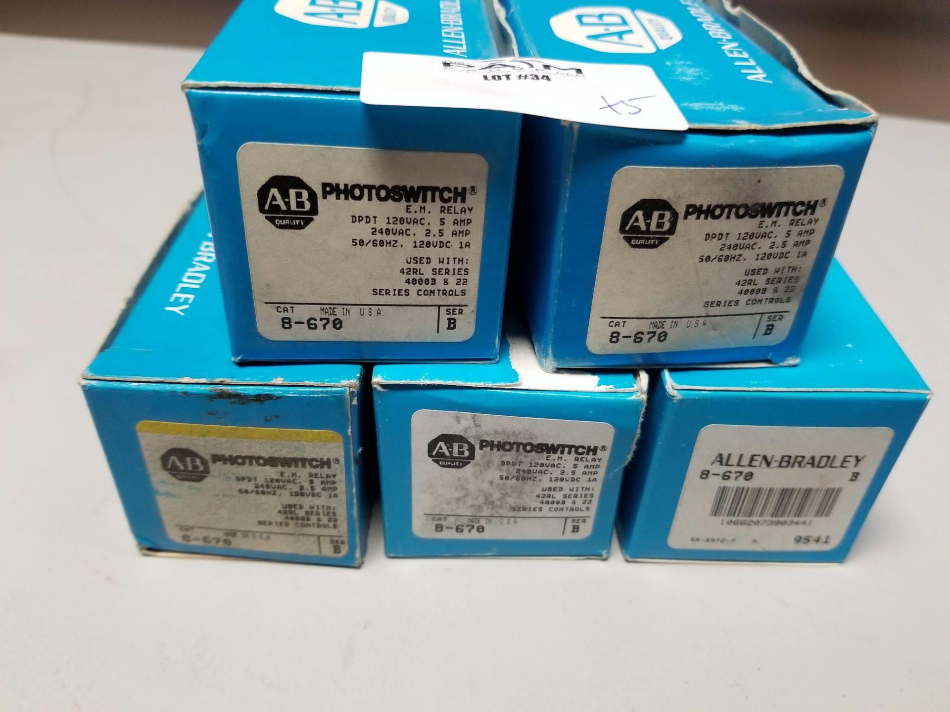 LOT OF NEW ALLEN BRADLEY PHOTOSWITCH EM RELAY - Image 2 of 3