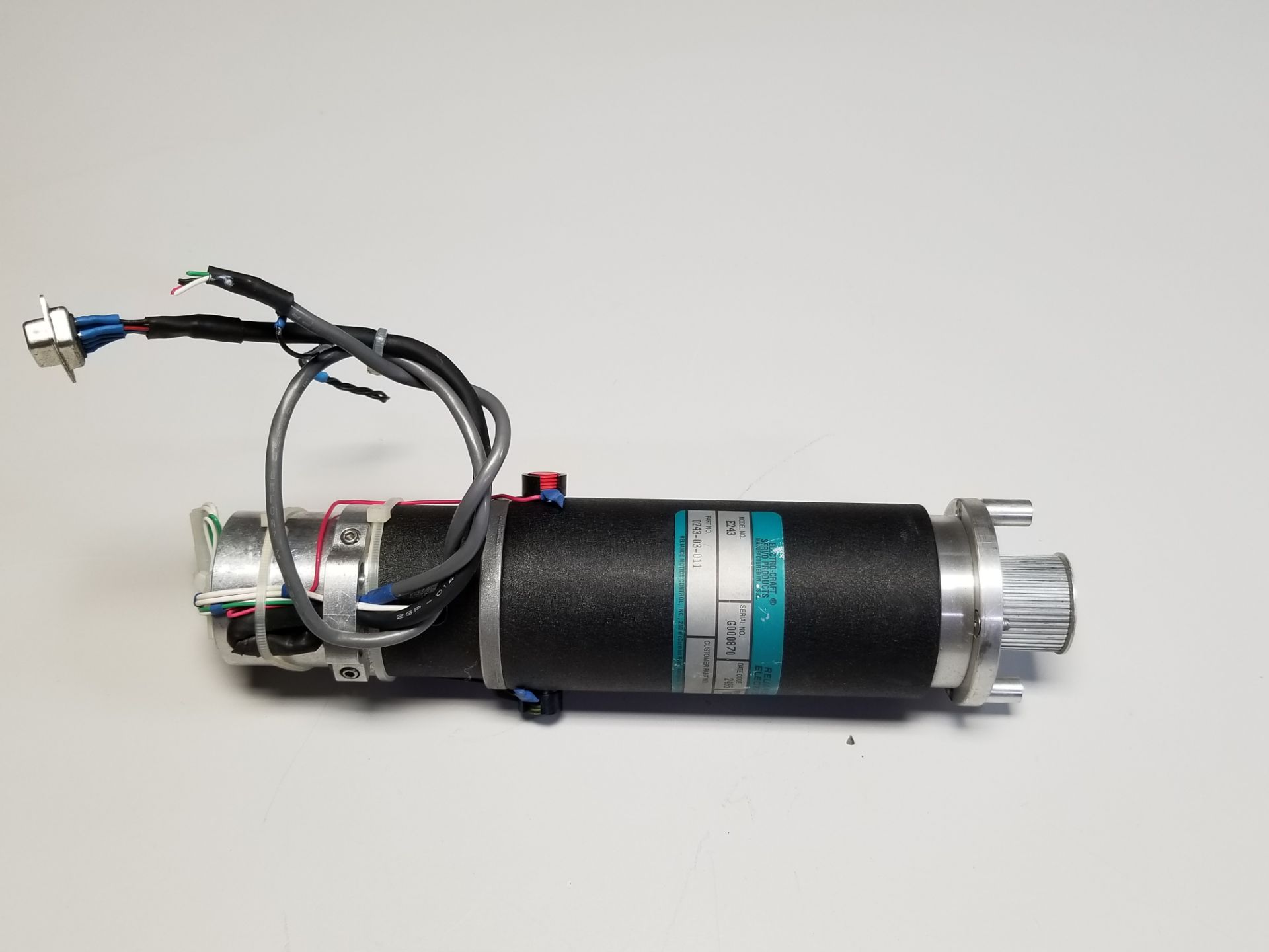 Electro-Craft Reliance Servo Motor W/Encoder