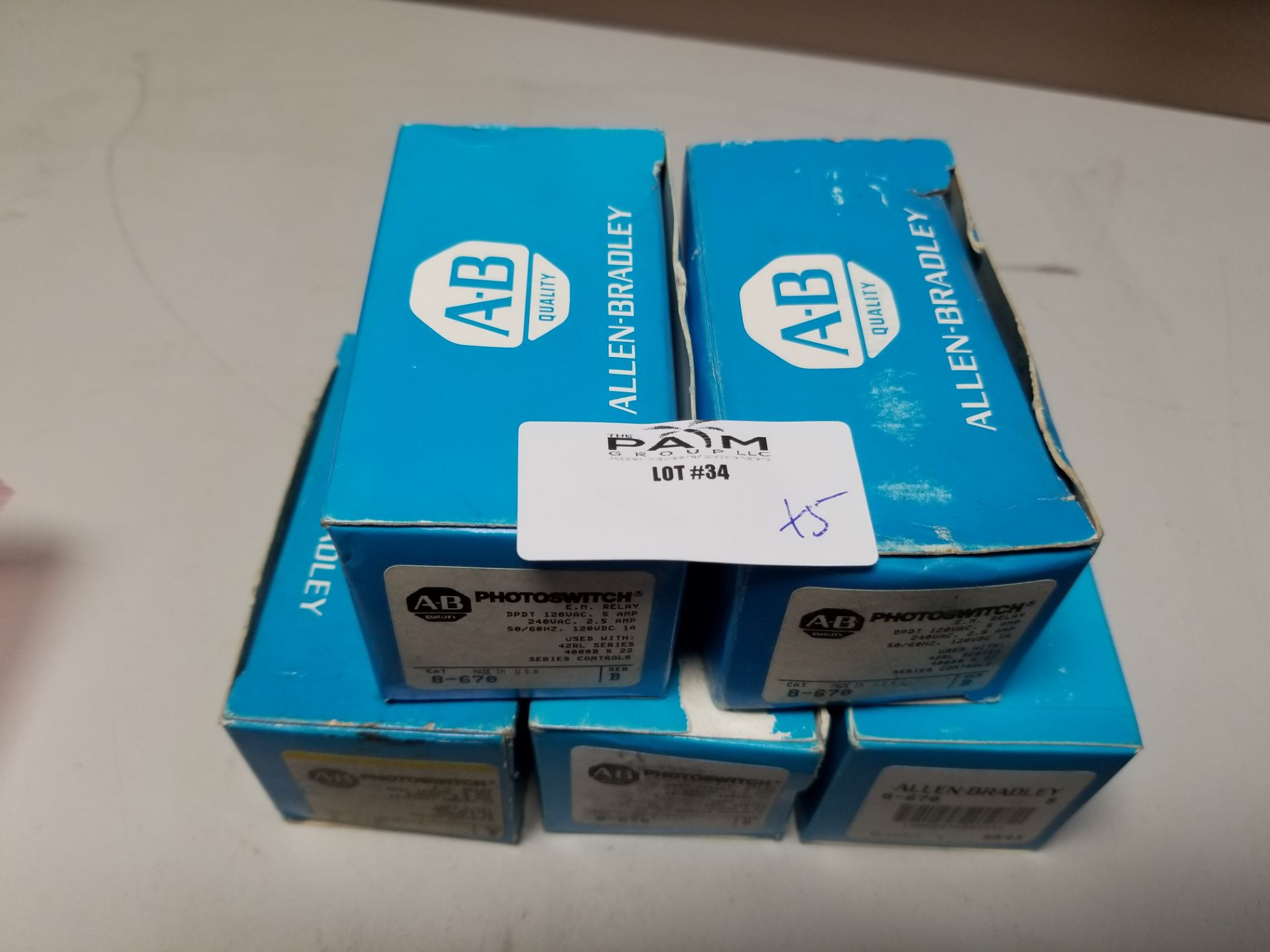 LOT OF NEW ALLEN BRADLEY PHOTOSWITCH EM RELAY