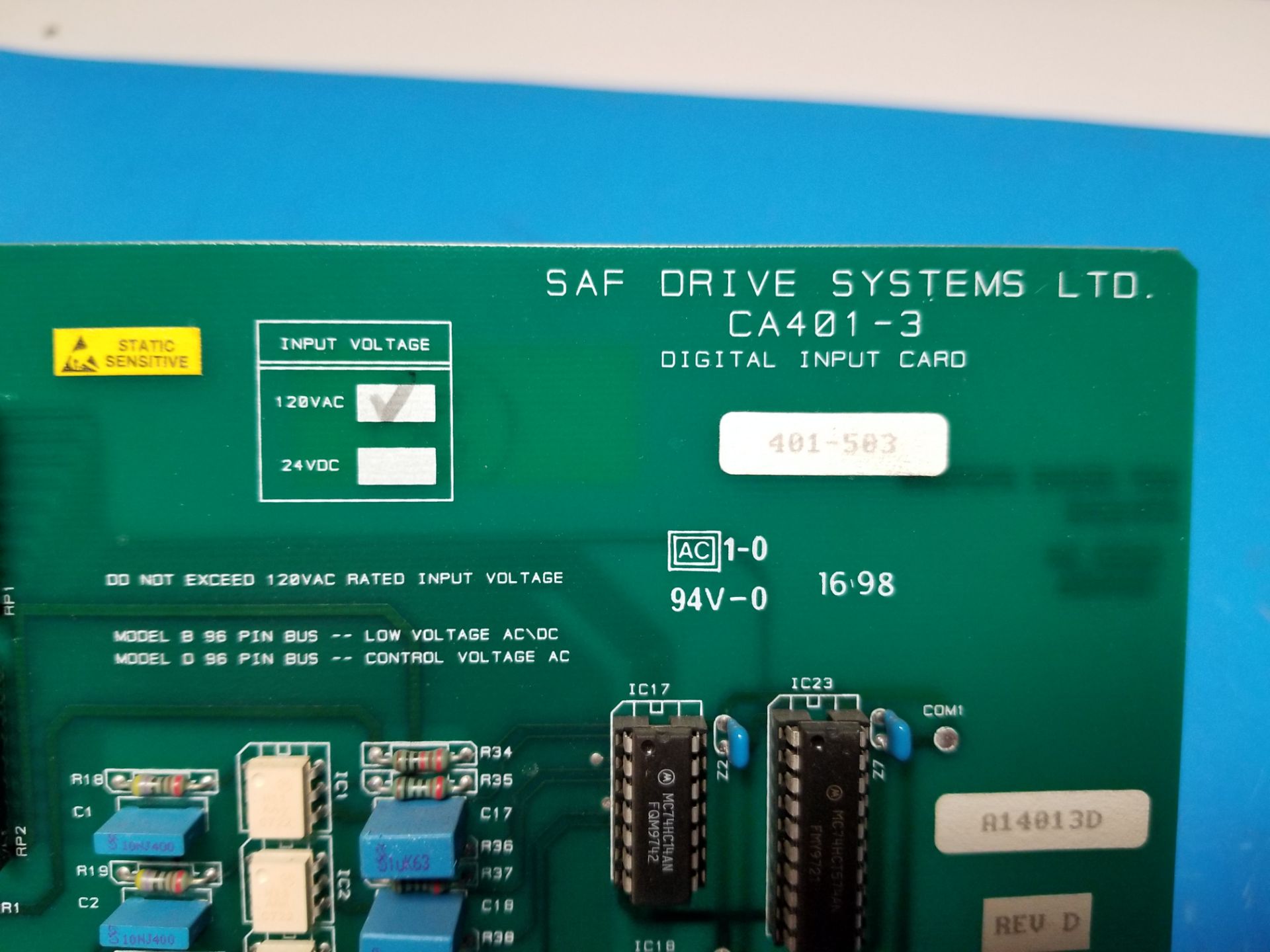 SAF ROBOT DIGITAL INPUT CARD - Image 3 of 3