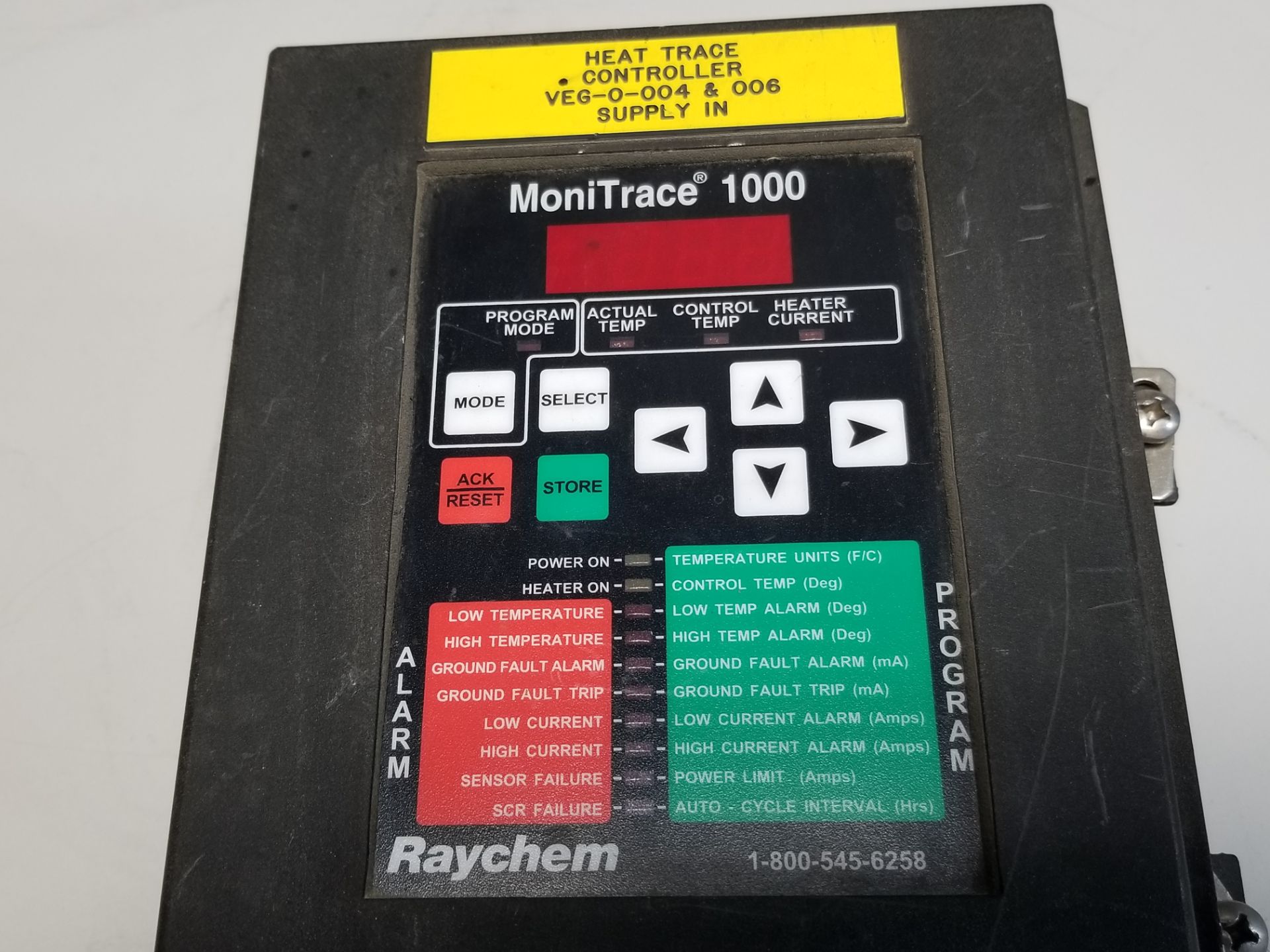 Raychem Monitrace 1000 Heat Tracing Controller Operator Interface - Image 2 of 4