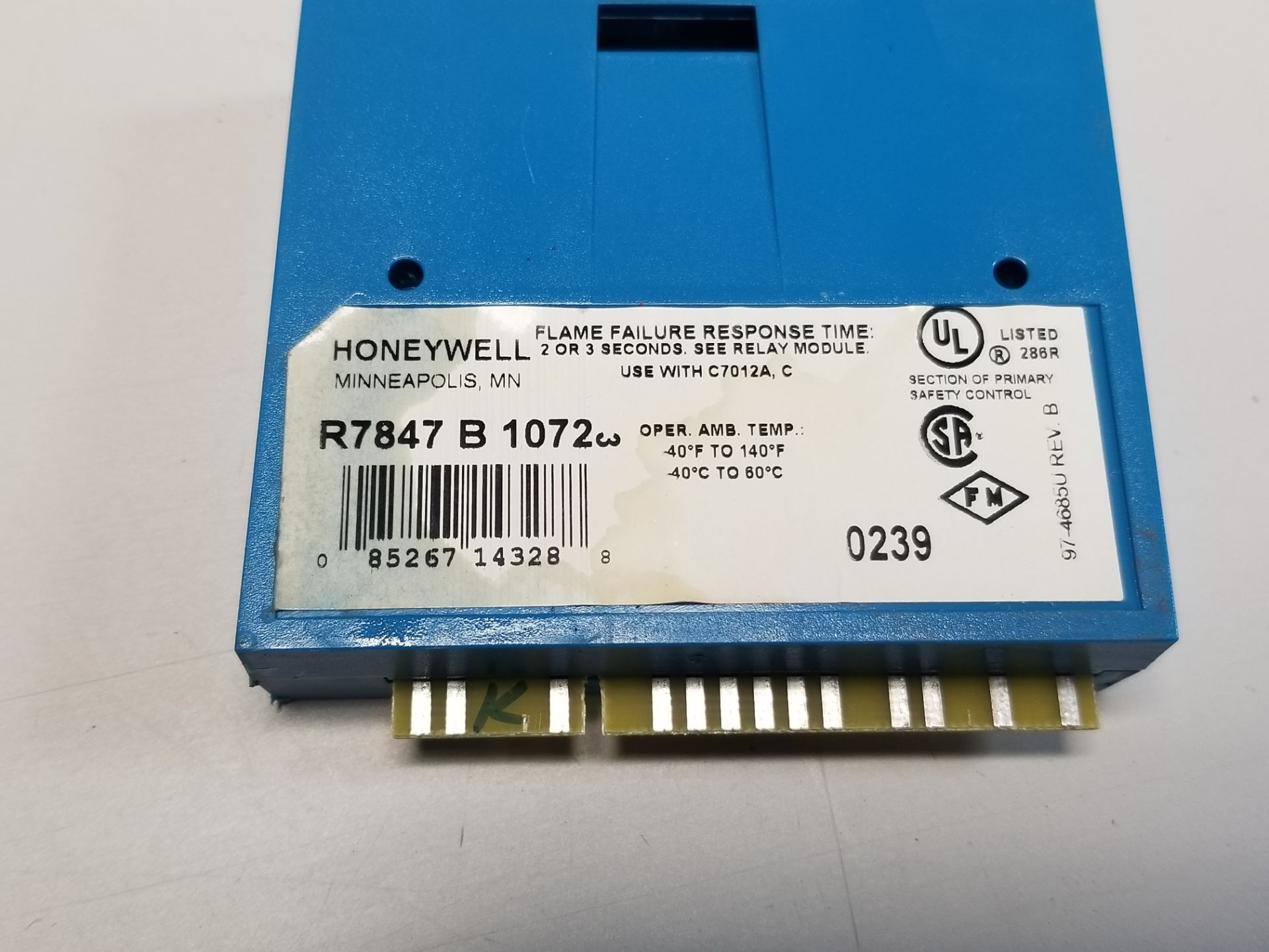 HONEYWELL BURNER CONTROL - Image 6 of 6