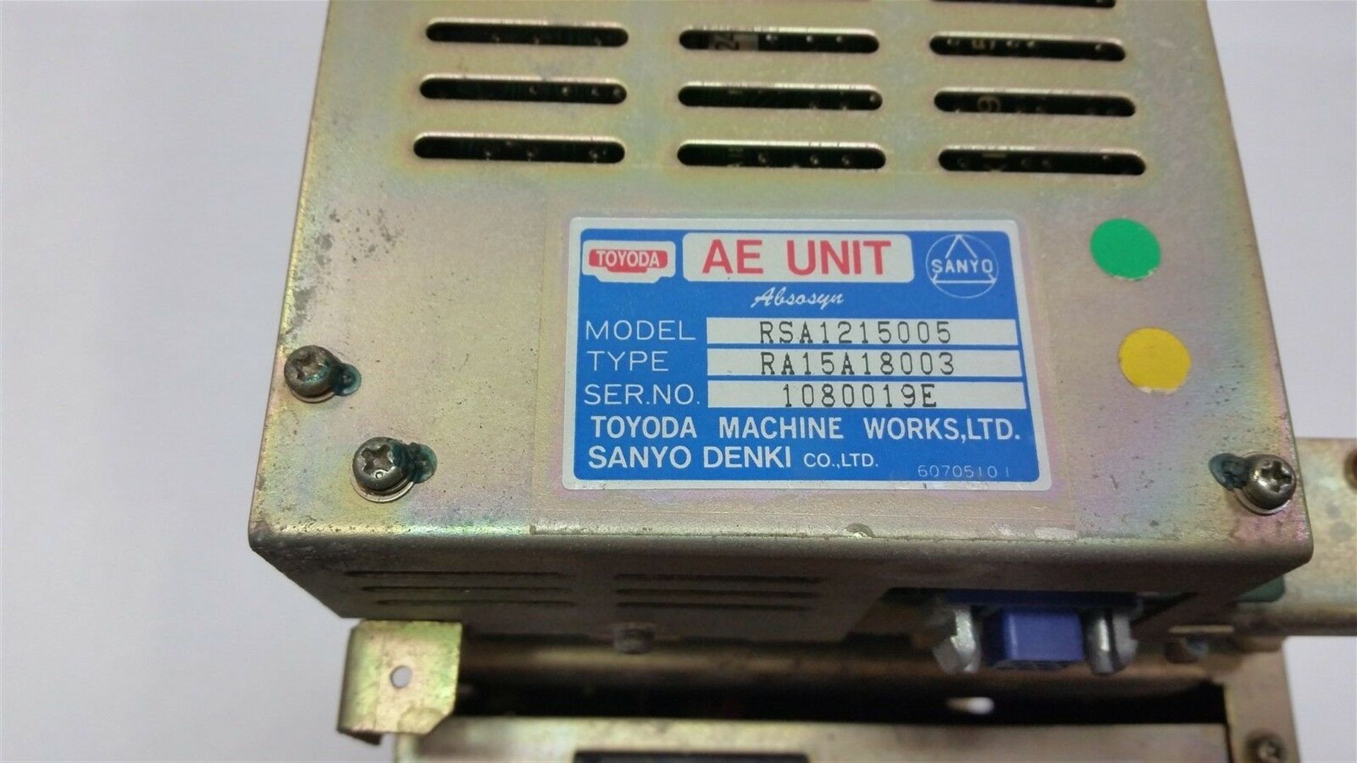 TOYODA/SANYO BL SUPER SERVO UNIT W/ ABSOSYN AE UNIT - Image 3 of 6