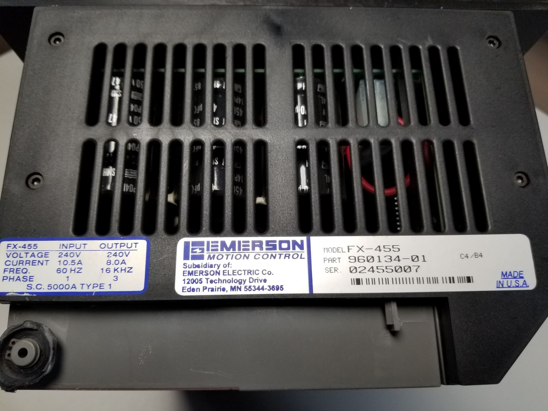 EMERSON MOTION CONTROL POSITIONING SERVO DRIVE & CONTROLLER - Image 7 of 8