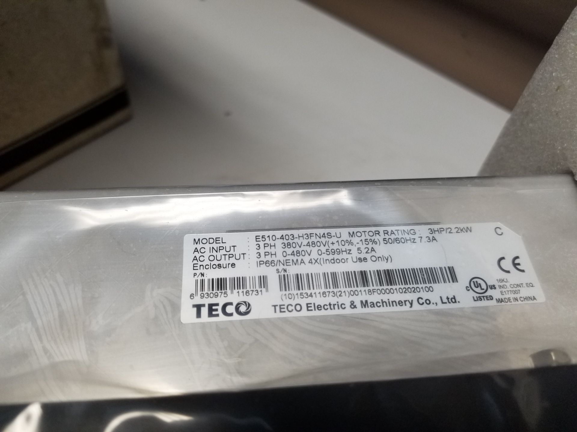 New Teco Westinghouse E510 Frequency Inverter 3hp AC Drive - Image 6 of 6