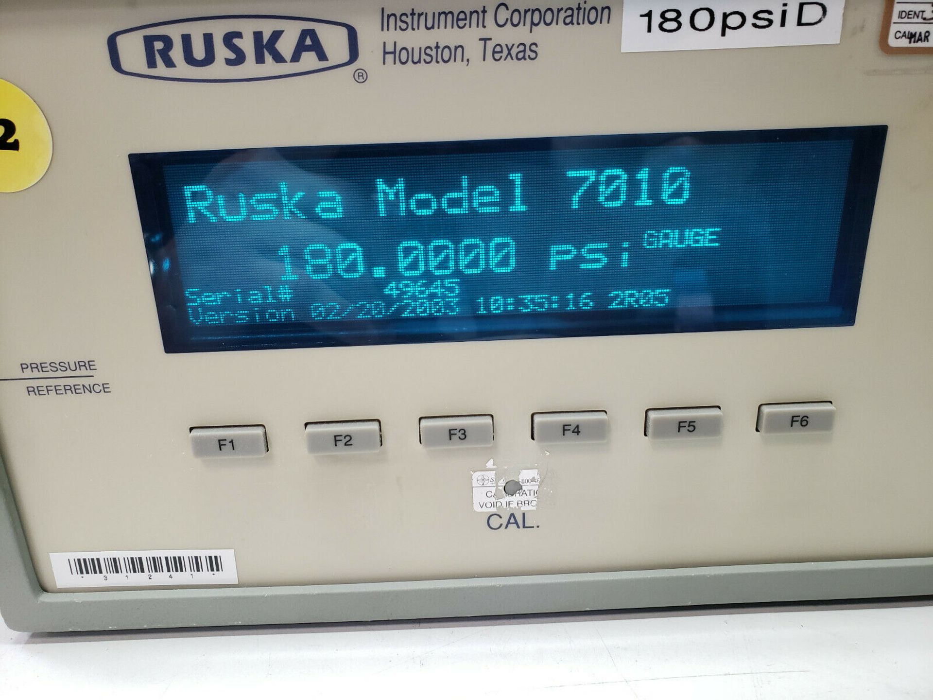Ruska Model 7010 Digital Pressure Controller - Image 6 of 7
