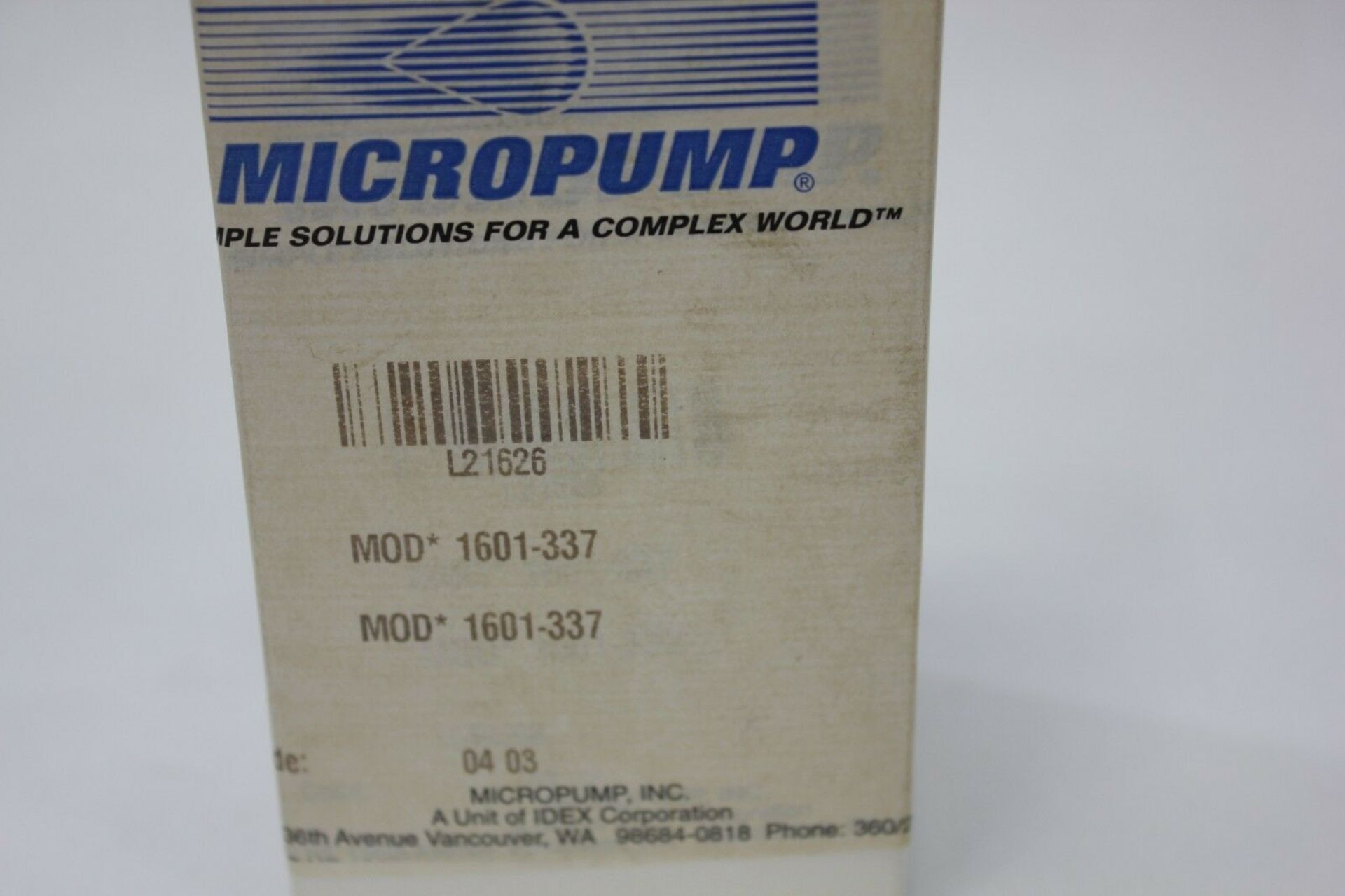 New Idex Micropump Gear Pump - Image 2 of 5