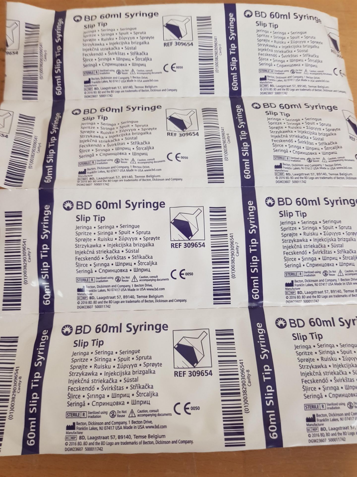 39 NEW BD 60ML SYRINGES