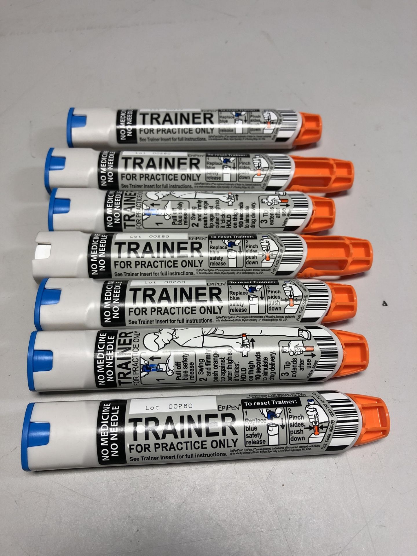 LOT OF EPIPEN INJECTION TRAINERS