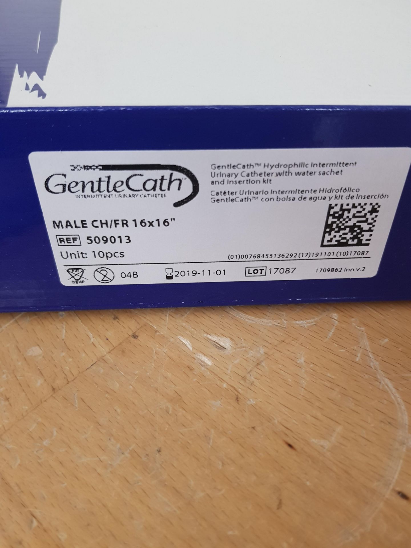 BOX OF 10 GENTLE CATH URINARY CATHETER