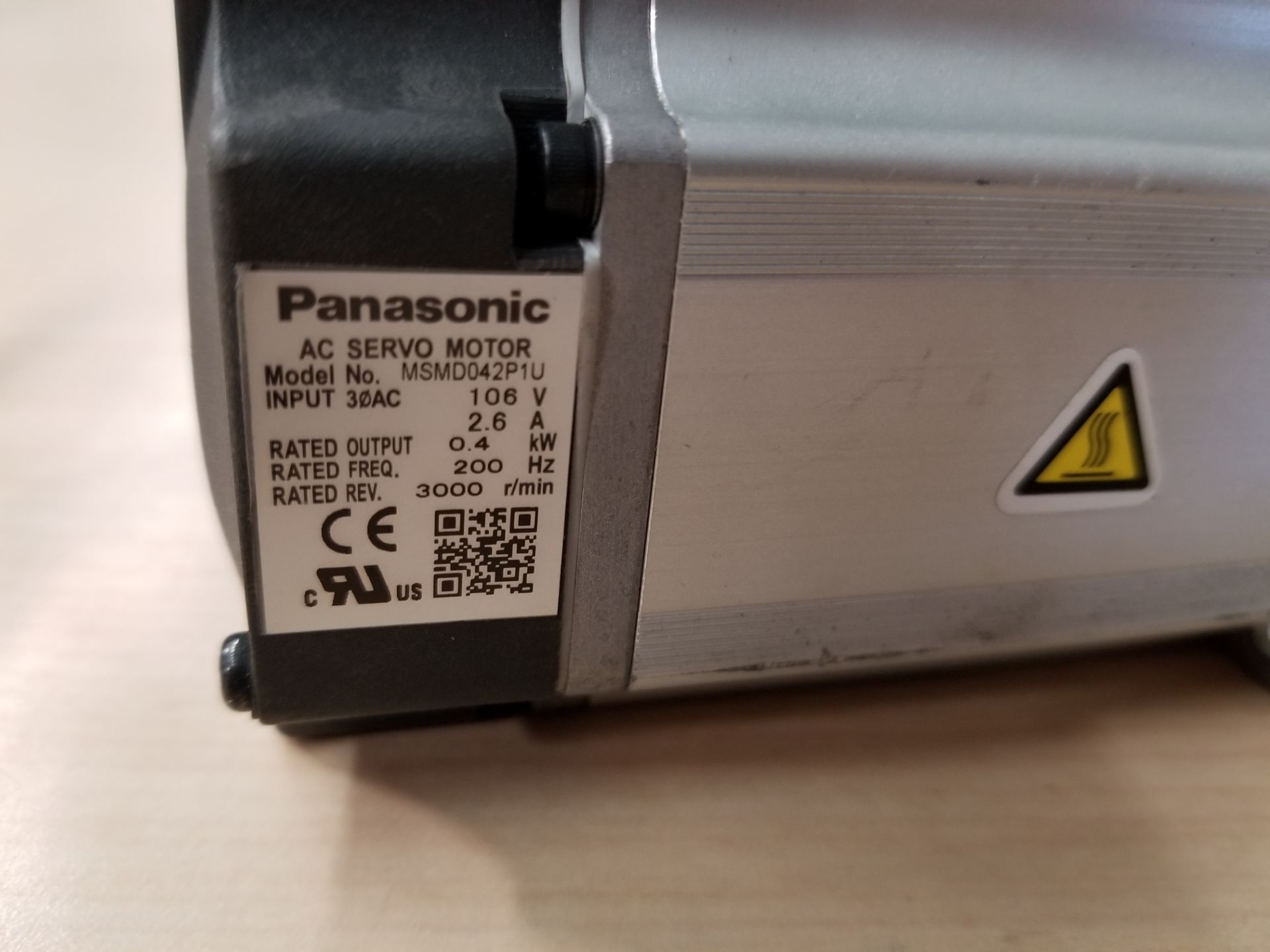 PANASONIC MSMD042P1U AC SERVO MOTOR - Image 4 of 4