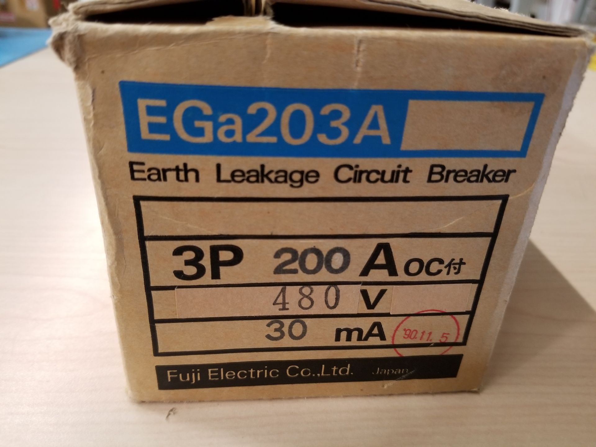 NEW FUJI EGA203A 200A EARTH LEAKAGE CIRCUIT BREAKER - Image 2 of 4