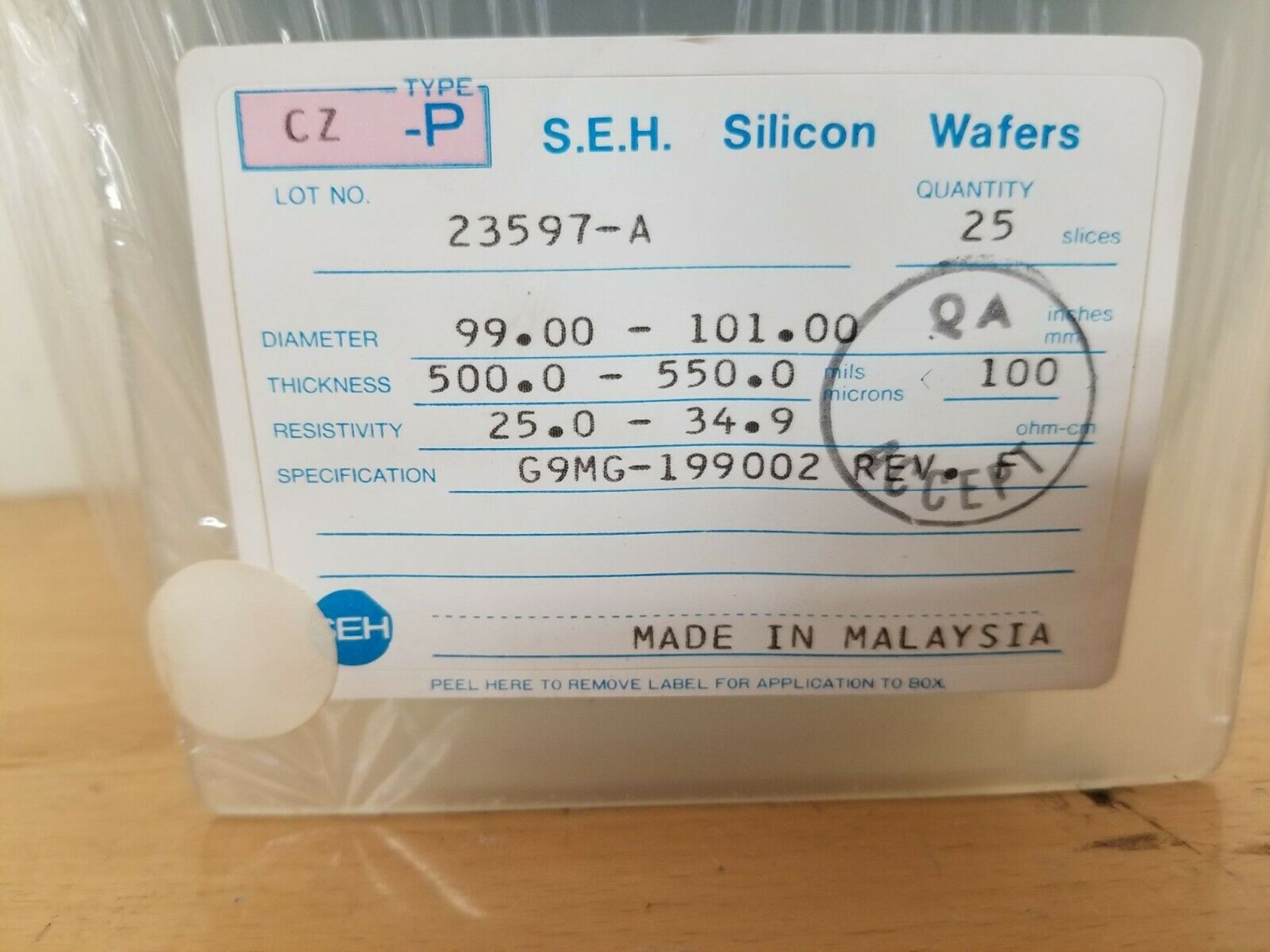 25 New Polished 100mm Silicon Wafers - Image 2 of 4