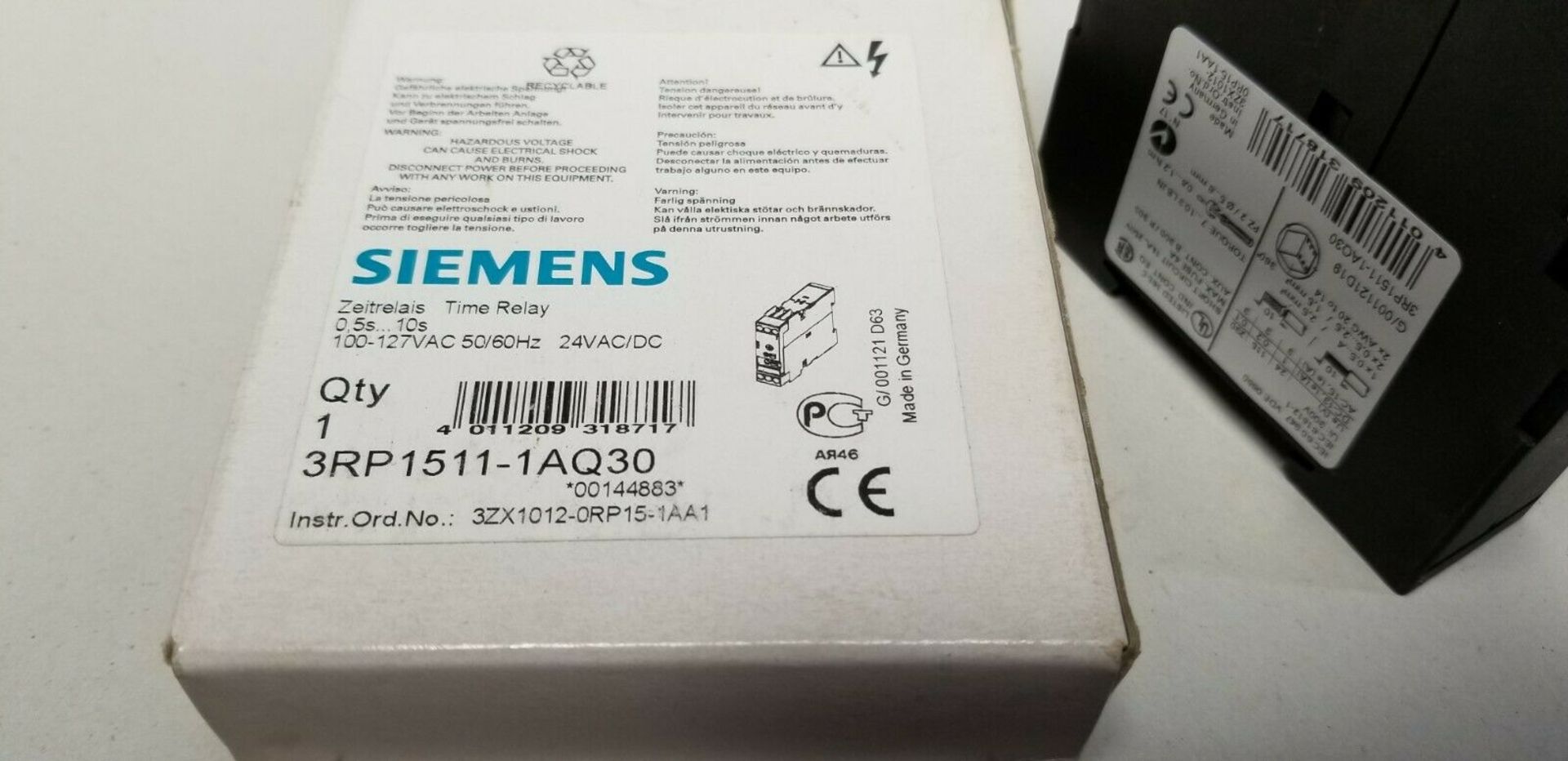 New Siemens Time Delay Relay - Image 2 of 4