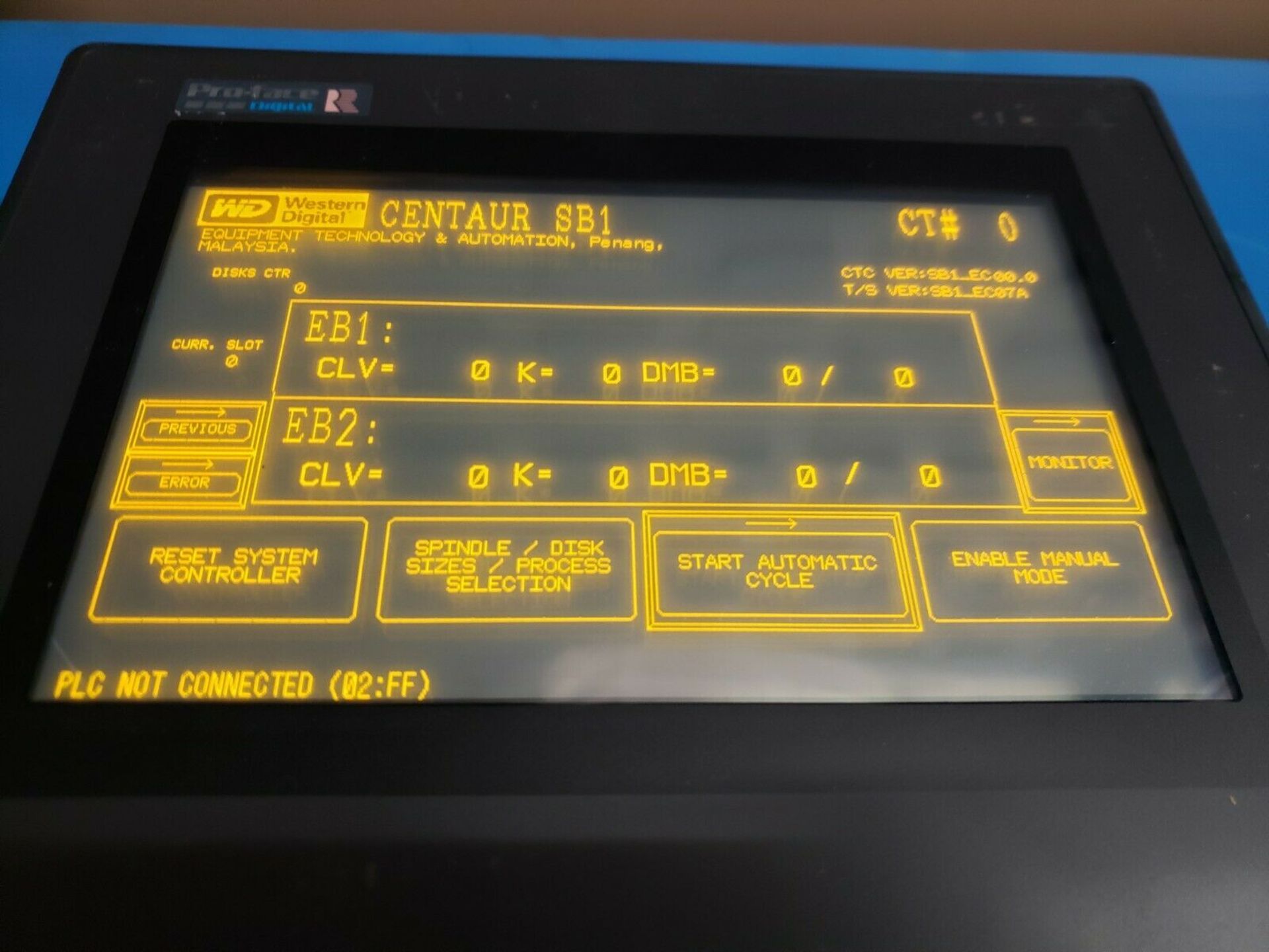 Pro-Face Graphic PLC Operator Interface Panel - Image 2 of 4