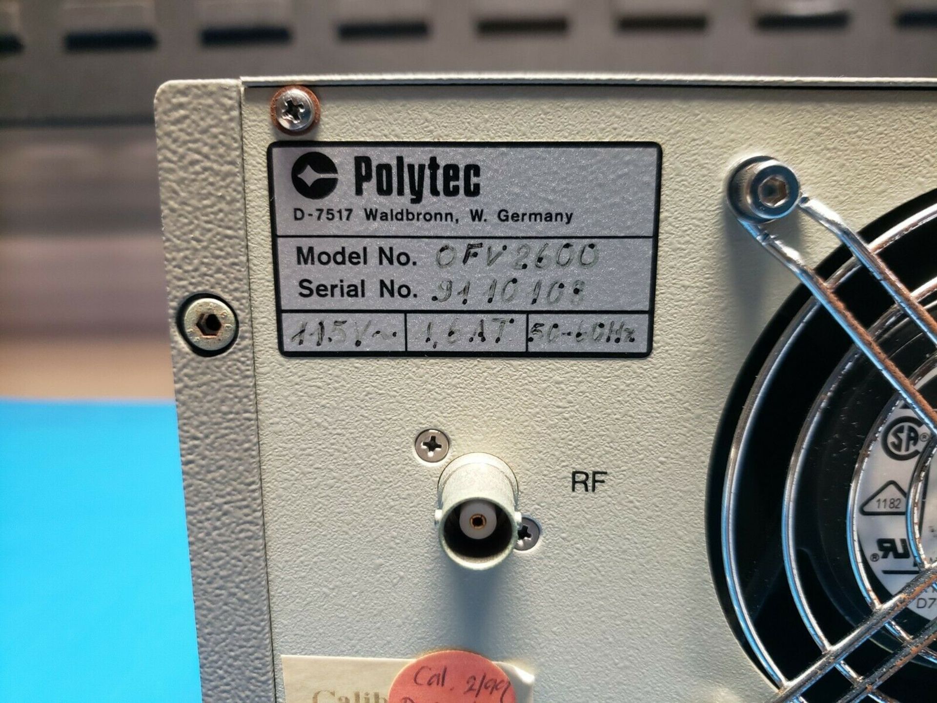 Polytec OFV 2600 Vibrometer Controller - Image 3 of 4
