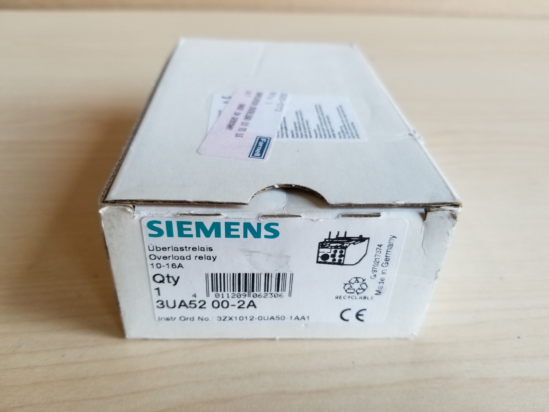 New Siemens Overload Relay