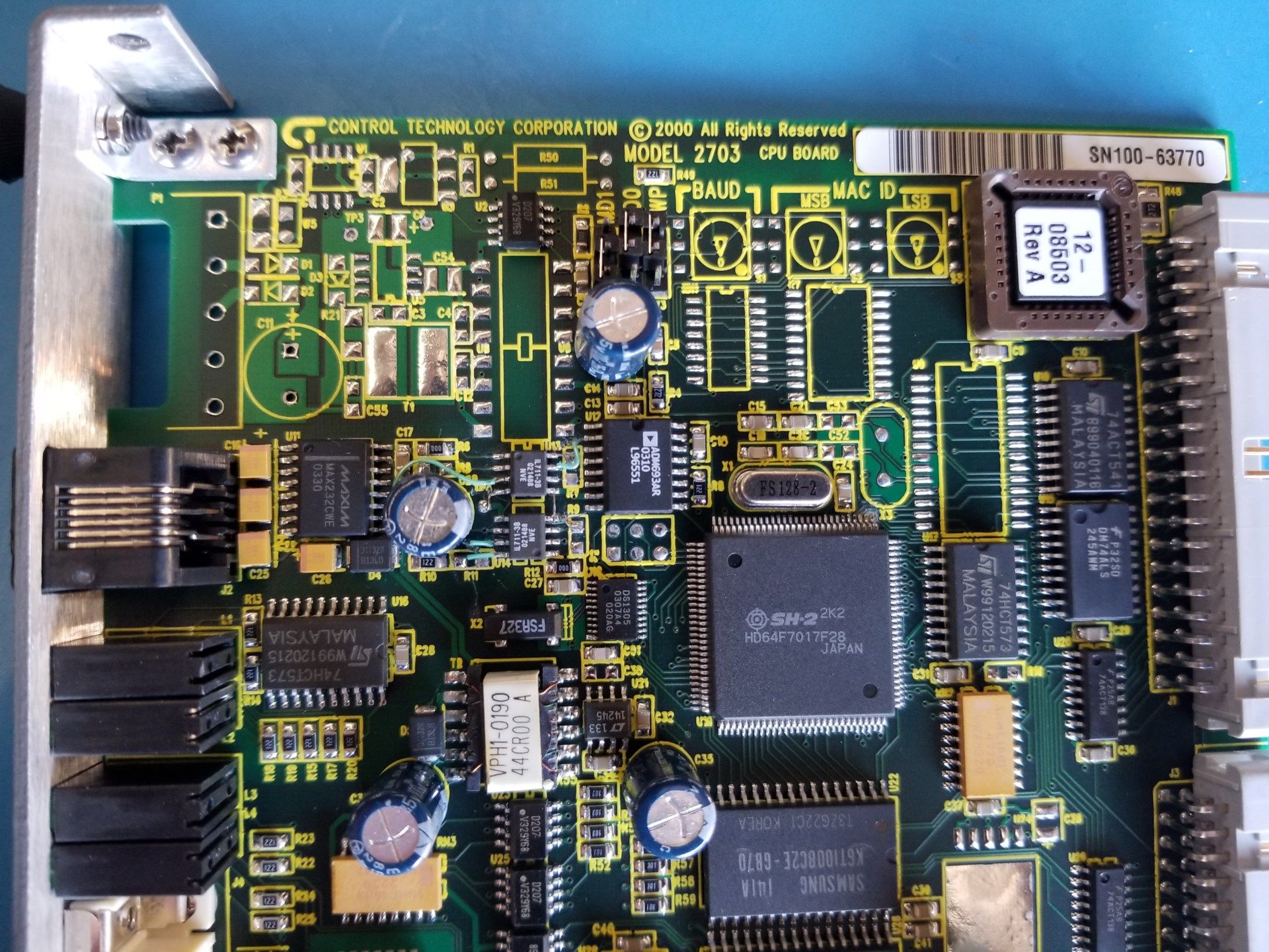 CONTROL TECHNOLOGY 2703AP PLC CPU - Image 4 of 5