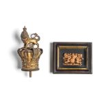 A miniature Hanoverian Royal Coat of Arms
