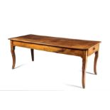 A cherry wood farmhouse table, mid 19th century