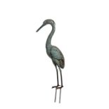 Two bronze herons, circa 1900