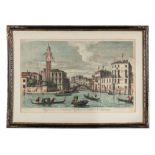 Venice, a pair of coloured engravings