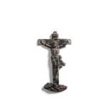 A lead crucifix, 17th or 18th century and a figure of Christ