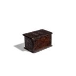 A William III chip-carved oak box, dated 1697