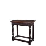 An Elizabethan or James I oak side table