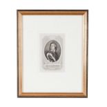 Oliver Cromwell, A framed engraving