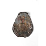 A painted iron badge, 18th / 19th century