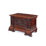 A small walnut chest, Italian, early 18th century