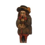 A polychrome pine dummy-board depicting Jeffry Hudson, 19th century