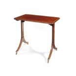 A small Regency mahogany writing table in the manner of Gillows