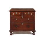 A William III oak chest of drawers, circa 1700