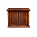 A Regency rosewood dwarf side cabinet