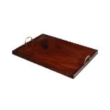 A late George III mahogany tray