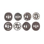 Eight iron tsuba