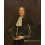 Follower of John Riley, Portrait of a gentleman, wearing armour