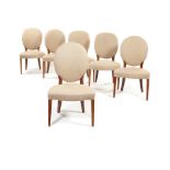 A set of six George III mahogany side/dining chairs